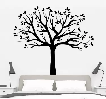 Efterårs wallsticker silhuet træ - TenStickers