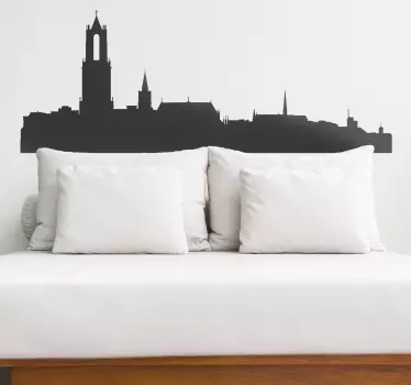 Utrecht profil silhuet vinyl vægdekor - TenStickers