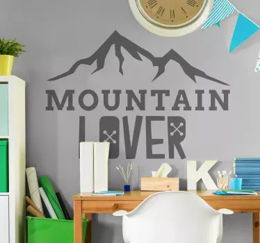 Mountain lover wall sticker - TenStickers