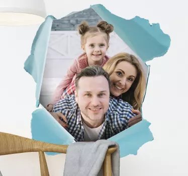 Trompe l'oeil landskaber visuelle effekter væg klistermærke - TenStickers