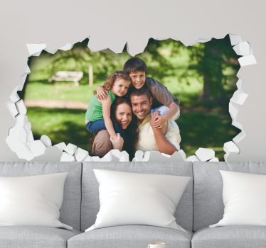 3d personlig fototapet på fototapet - TenStickers