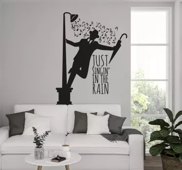 Singing in the Shower wallsticker - TenStickers
