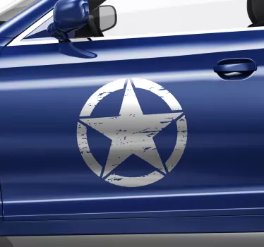 Klistermærker til bil militær stjerne - TenStickers