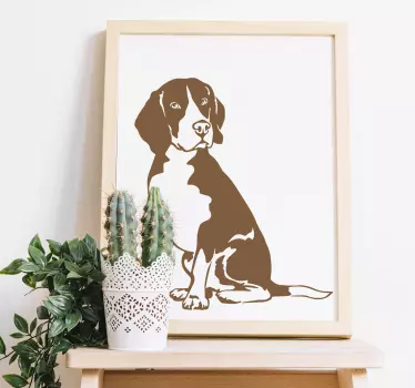 Beagle hundevægklistermærke - TenStickers