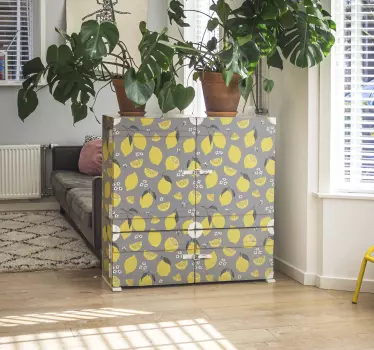 Tropiske citrondekaler til møbler - TenStickers