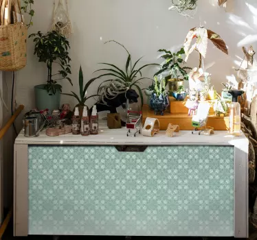 Blomstermønster med fade folie til møbler - TenStickers