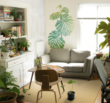 Monstera deliciosa vægklistermærke - TenStickers
