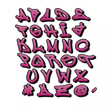 Graffiti til piger specialdesign - TenStickers
