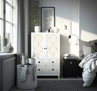 Geometriske møbler klistermærke - TenStickers