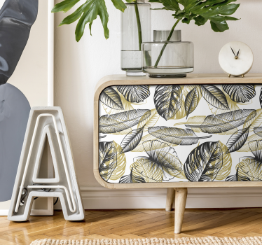 Elegante tropiske planter folie til møbler - TenStickers