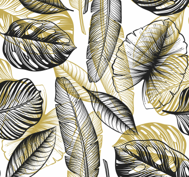 Elegante tropiske planter folie til møbler - TenStickers