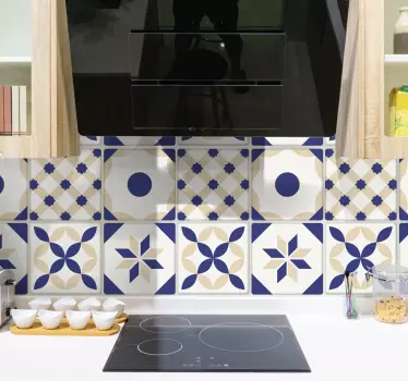 Portugisisk mosaik flisesticker - TenStickers