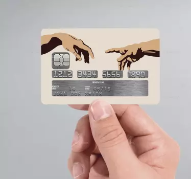Kreditkort sticker Michelangelo - TenStickers