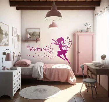 Wallstickers fe personligt navn - TenStickers