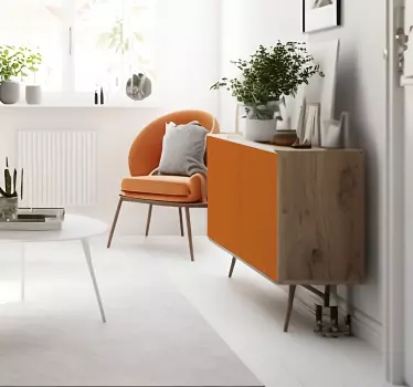 Selvklæbende folie - Mat orange - TenStickers