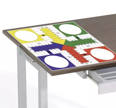 Klassisk ludo møbler mærkat - TenStickers