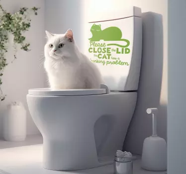 Luk låget kat kæledyr wallsticker - TenStickers