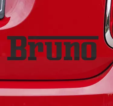 Personligt bil klistermærke i Ferrari-stil - TenStickers