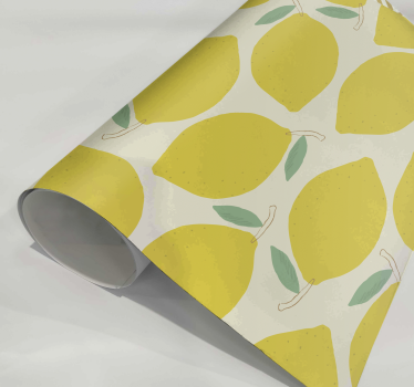 Mønster citronMønster citron frugt klistermærke - TenStickers