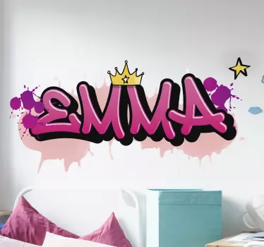 Graffiti til piger specialdesign - TenStickers