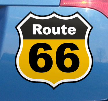 66 rute med symbol bilmærke - TenStickers