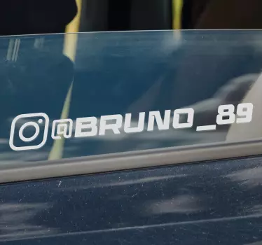 racing instagram klistermærke til bil - TenStickers