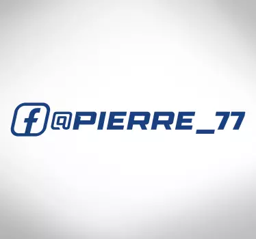 Racing facebook klistermærke til bil - TenStickers