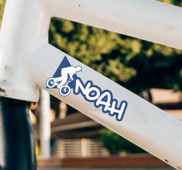 Bmx navn klistermærke til cykel - TenStickers