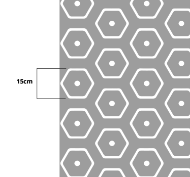 Geometrisk minimalistisk mønstermærkat - TenStickers