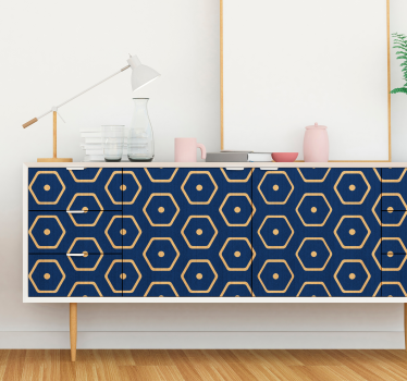 Geometrisk minimalistisk mønstermærkat - TenStickers