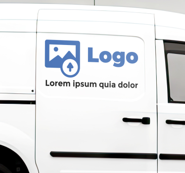 Personlig tekst og logo klistermærke til bil - TenStickers