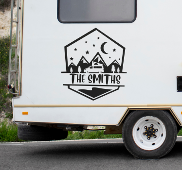 Rejser i autocamper klistermærke til campingvogn - TenStickers