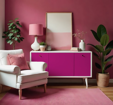 Selvklæbende folie - Mat varm pink - TenStickers