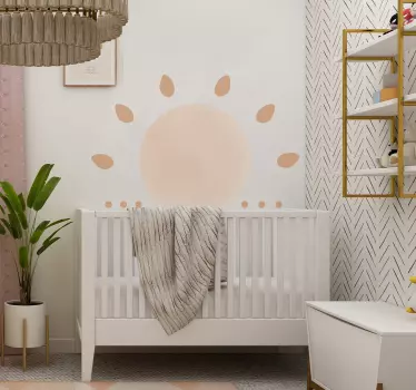 Abstrakt minimal sol natur stickers - TenStickers