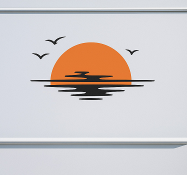 æstetisk solnedgang klistermærke til campingvogn - TenStickers