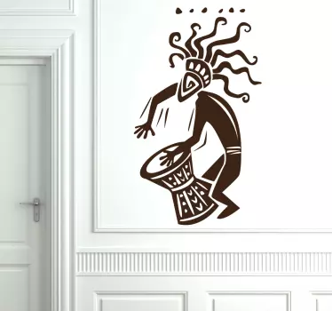 Afrikansk musiker væg klistermærke - TenStickers
