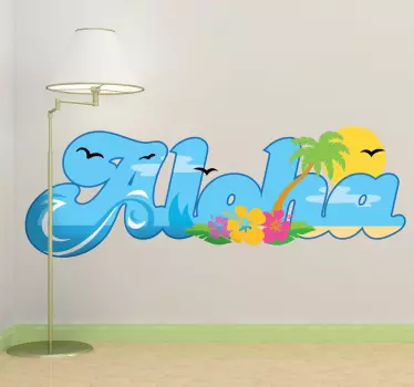 Aloha vægklistermærke - TenStickers