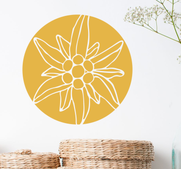 Alpinflorvinil blomster klistermærke - TenStickers