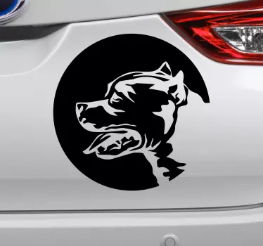 Amerikansk stafford-shire terrier-bilmærkat - TenStickers