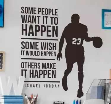 Andre får det til at skabe basketball-vægklistermærke - TenStickers