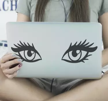 Anime øjne bærbare klistermærker - TenStickers