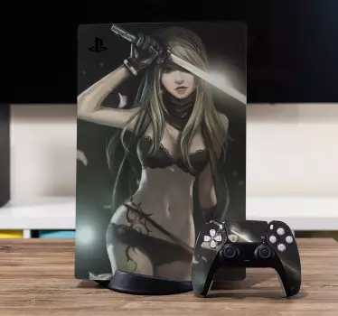 Anime sexet kvinde playstation 5 klistermærker - TenStickers