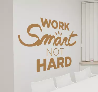 Arbejde smart klistermærke - TenStickers