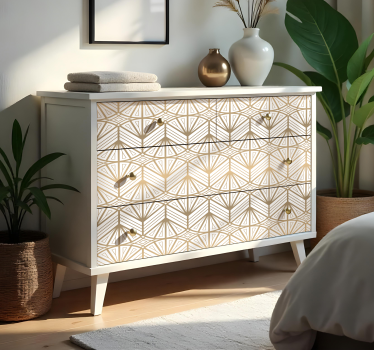 Art deco guld gradient folie til møbler - TenStickers