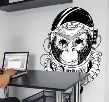 Astronaut abe videnskab vægklistermærke - TenStickers