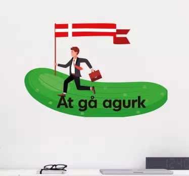 At gå agurk klistermærke - TenStickers