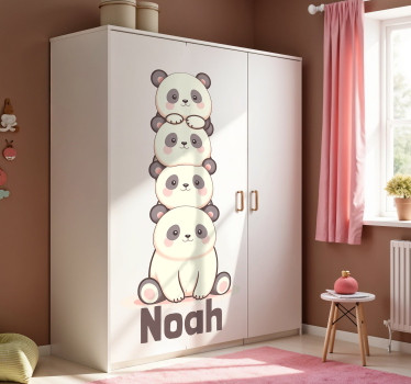 Baby pandaer folie til møbler - TenStickers