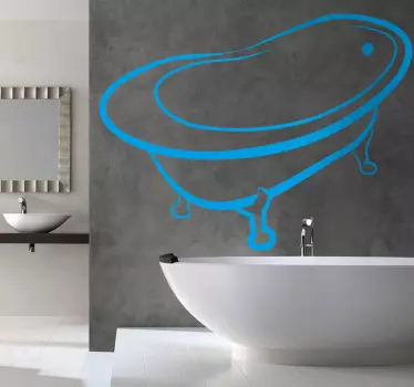 Badekar vægklistermærke - TenStickers