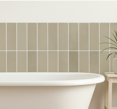 Badeværelse klistermærke linear stone natur - TenStickers