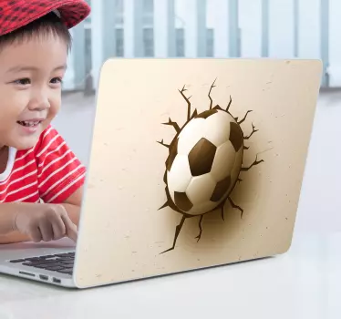 Bærbar boldindlejret bærbar hudmærkat - TenStickers